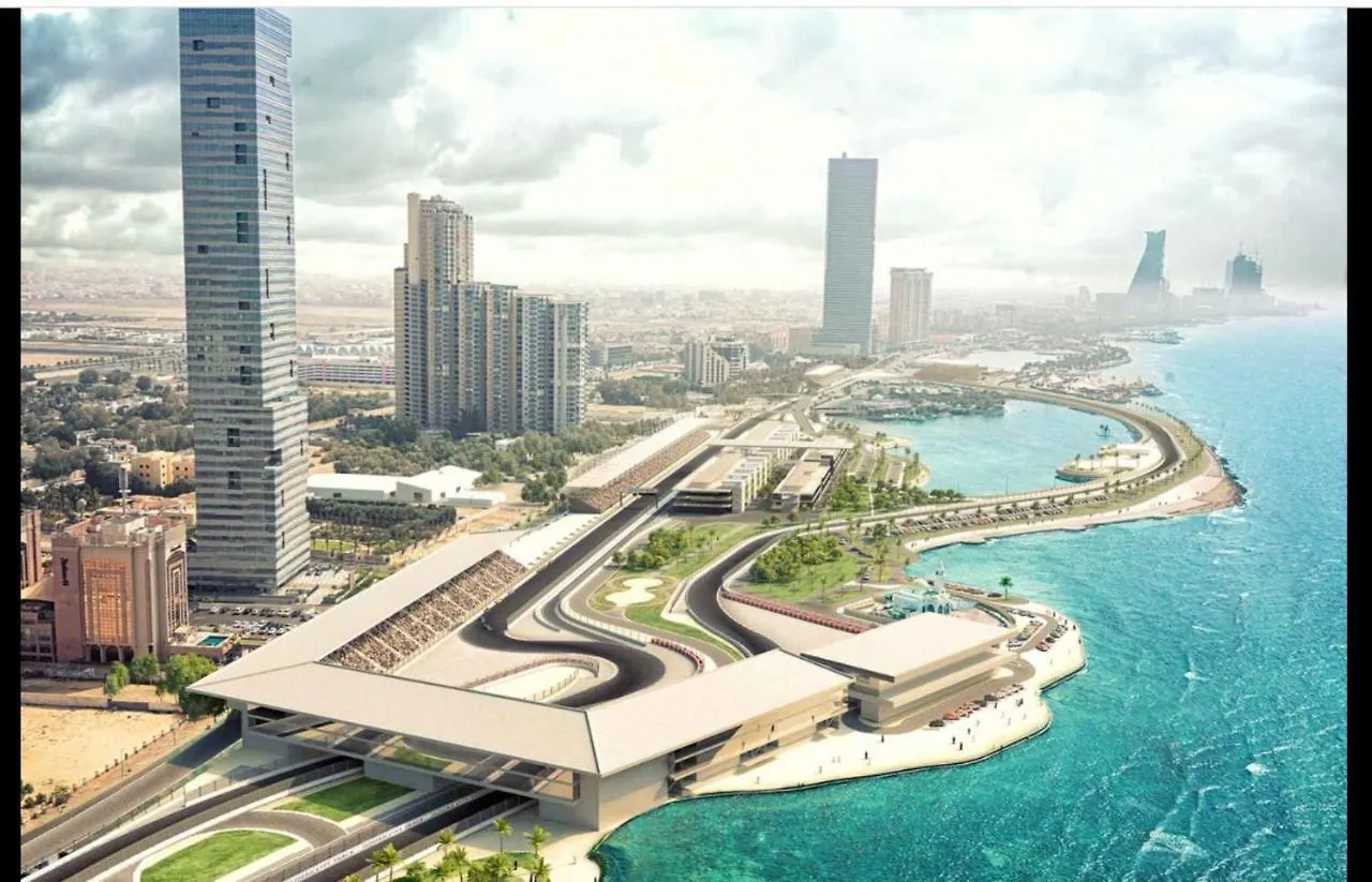 شقة بإطلالة بحرية برج المسارات ,وفورمولا 1 Apartment Jeddah