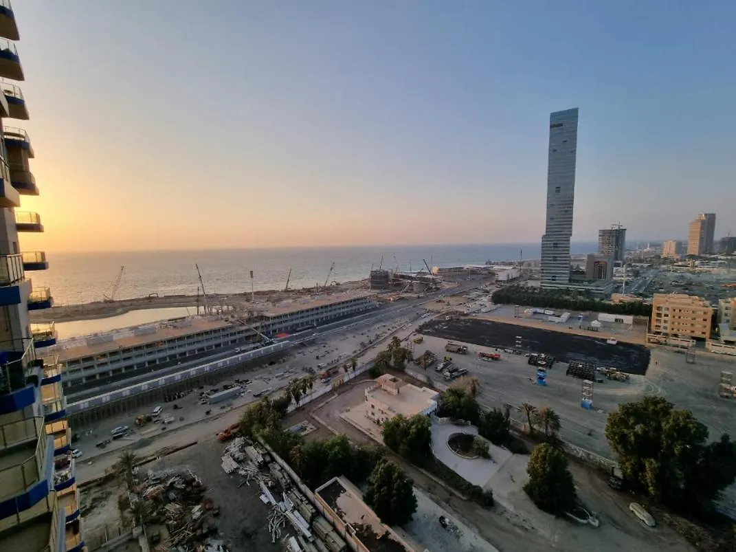 شقة بإطلالة بحرية برج المسارات ,وفورمولا 1 0*, Jeddah