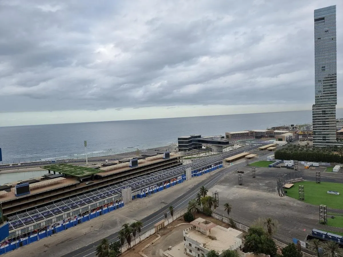 شقة بإطلالة بحرية برج المسارات ,وفورمولا 1 Apartamento Yidda